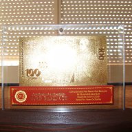 Банкноти сувенири 100 лева златни банкноти със сертификат, снимка 7 - Подаръци за рожден ден - 7622650