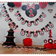 Украса и парти аксесоари за детски рожден ден с Мини Маус , снимка 6 - Други - 15512018