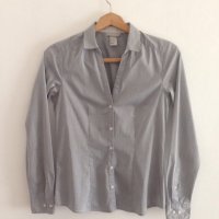 hm страхотна сива риза, снимка 8 - Ризи - 21151478