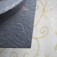 Стара авторска метална икона пластика подписана , снимка 4 - Колекции - 25405123