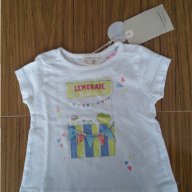 Бебешка тениска за момиче Zara, 3-6 месеца, снимка 1 - Бебешки блузки - 17606813