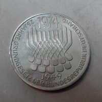 5 марки Германия 1974г сребро, снимка 4 - Нумизматика и бонистика - 22016077