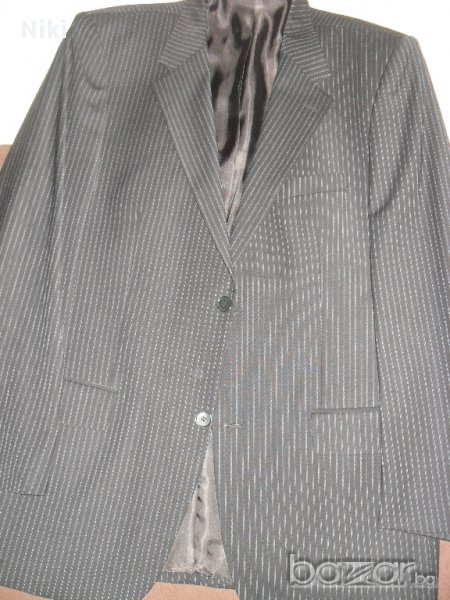 Черно раирано мъжко сако Зара, снимка 1