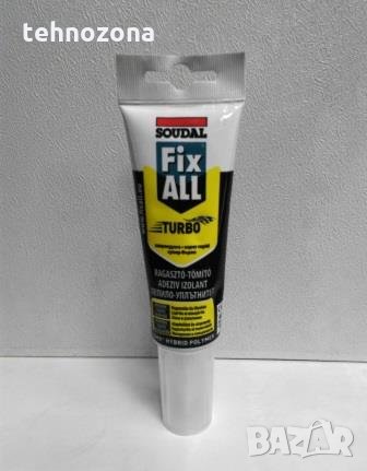 Лепило - уплътнител бяло, Soudal Fix All Turbo туба 125мл., снимка 1
