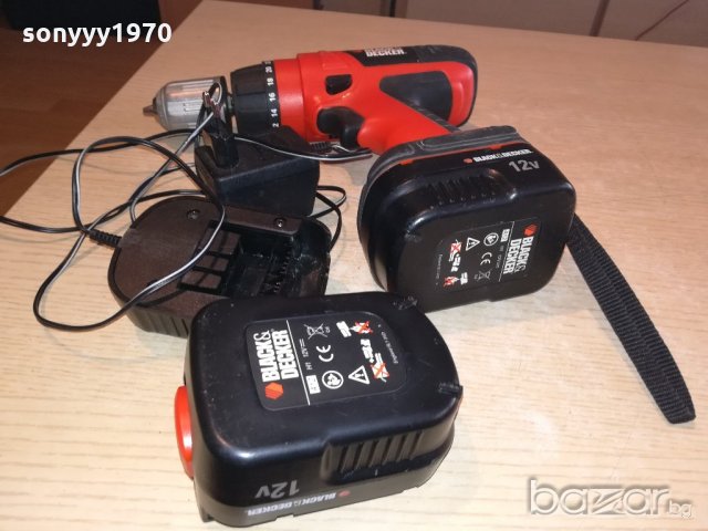 black & decker-с 2 батерии и зарядно-внос швеицария, снимка 6 - Други инструменти - 20549551