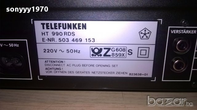 поръчан-Telefunken ht990 hifi rds tuner-внос швеицария, снимка 11 - Ресийвъри, усилватели, смесителни пултове - 15315235