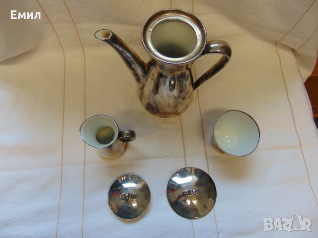 Антикварен посребрен порцелан WMF, снимка 3 - Колекции - 25004354