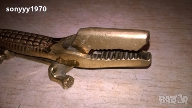 крокодил-17см-мед/месинг-внос испания, снимка 10 - Колекции - 25242723