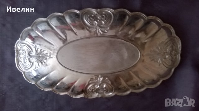 посребрена фруктиера,купа арт деко, снимка 4 - Антикварни и старинни предмети - 25586090