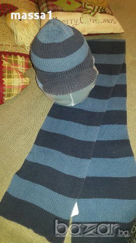 Комплект от шапка и шал на ЗАРА, снимка 2 - Шапки, шалове и ръкавици - 16942811