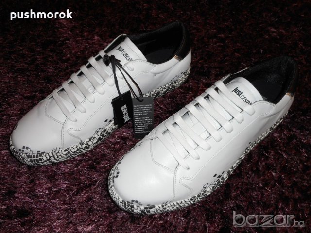 Just Cavalli Men's Faded Snake Print Sneakers, снимка 11 - Маратонки - 20194928