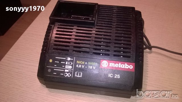 Metabo ic25 profi 4.8-18v charger nicd/nimh-внос швеицария, снимка 4 - Други инструменти - 16006253