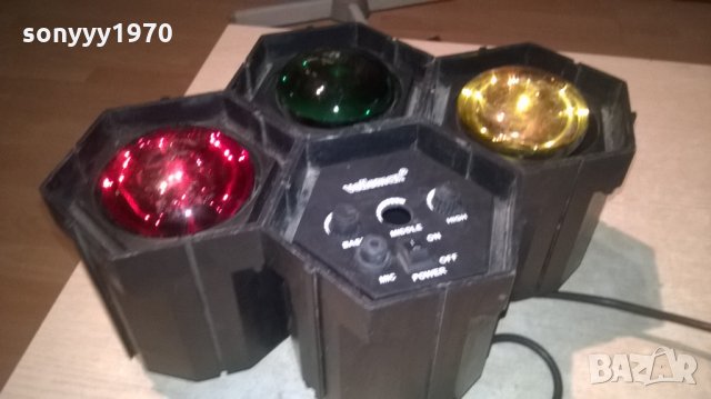 SOLD OUT-velleman-disco light with microfhone-внос франция-M35х24х13см, снимка 4 - Други - 26193964