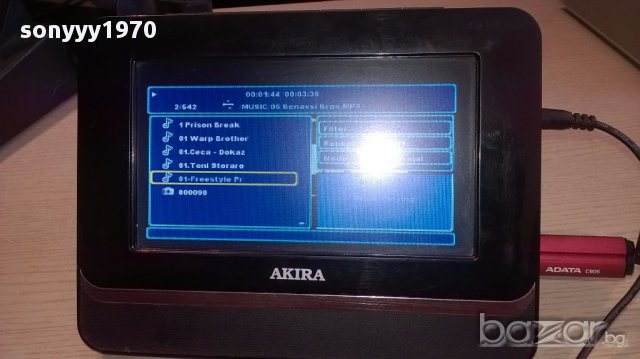 Akira-cd/dvd/usb/card+adapter+remote-внос швеицария, снимка 3 - Плейъри, домашно кино, прожектори - 14680247