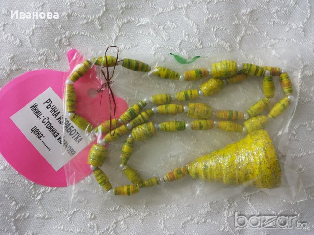 Ръчна изработка на бижута от хартия и квилинг  0.50лв, снимка 4 - Колиета, медальони, синджири - 18409450