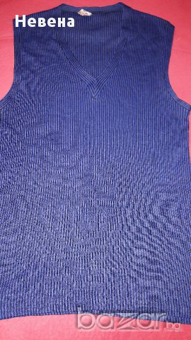 Мъжки елек - пуловер без ръкав малък размер № 40-42 марка Borgi, снимка 4 - Пуловери - 17372844