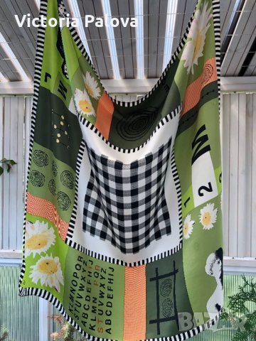 Красив шал ESPRIT,82 на 82см, снимка 5 - Шапки - 26101488