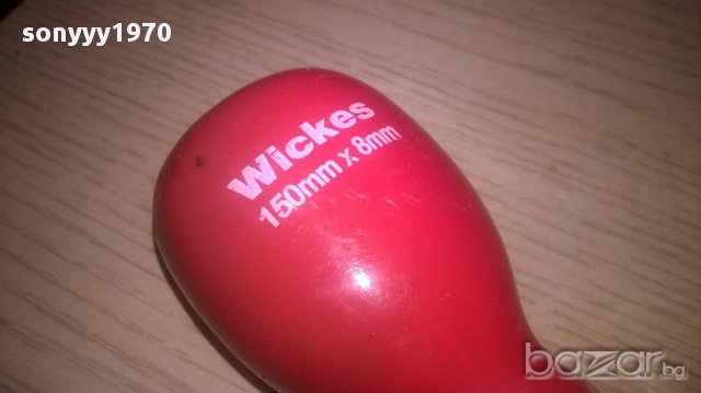 Wickes crome vanadium-яка отвертка-26x5см-внос англия, снимка 3 - Отвертки - 16851676