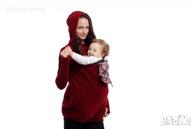 Суитшърт за носене на бебе “Bordo Koala”. Размер L, снимка 2 - Кенгура и ранички - 25572865