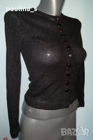 Жилетка тип блуза с черно ламе / бутиков артикул по модел на на Alessa