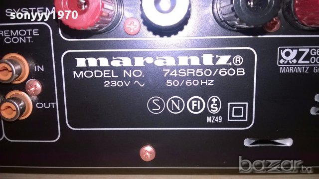 Marantz 74sr50/60b stereo receiver/japan-внос швеицария, снимка 11 - Ресийвъри, усилватели, смесителни пултове - 14898947
