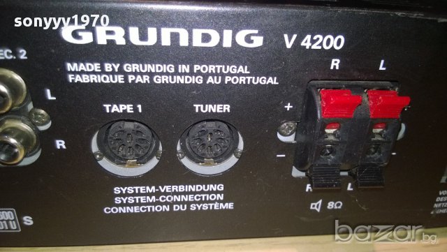 grundig v4200-stereo amplifier-made in germany-внос швеицария, снимка 8 - Ресийвъри, усилватели, смесителни пултове - 10758652