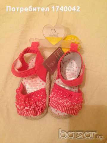 нови буйки момиче  9-12 месеца, снимка 2 - Бебешки обувки - 18854183