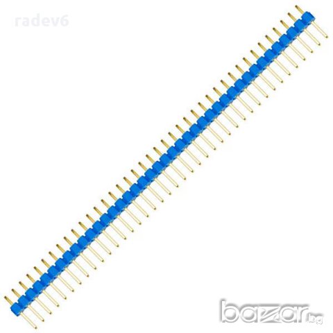 Мъжка рейка - гребен 1х40, синя