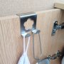 624 Метална двойна закачалка за врата на кухненски шкаф, снимка 8