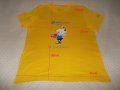 Жълта тениска с щампа L, XL размер, снимка 4
