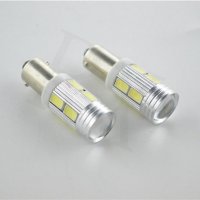 2 броя габарити BAX9S 10 LED диода с лупи, крушка, H6W-DC 12 V крушки , снимка 4 - Аксесоари и консумативи - 20574346