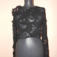 Дантелена блуза  AMARINE S размер, снимка 5 - Корсети, бюстиета, топове - 21689531
