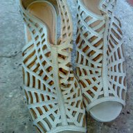 Сиви обувки, снимка 1 - Дамски обувки на ток - 18557078