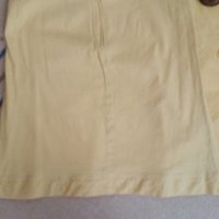 Жълт ленен костюм размер BG 44, снимка 4 - Костюми - 25478275