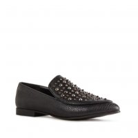 Кожени равни черни обувки с капси JustFab номер 36, снимка 15 - Дамски ежедневни обувки - 24569095