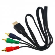 Кабел адаптер - HDMI към 3RCA Component Video, снимка 3 - Други - 16088909