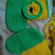 Плетено комплектче 3-6 месеца, снимка 5 - Комплекти за бебе - 17390175