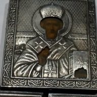 3 бр.Сребърни икони-Царска Русия сребро 84, снимка 2 - Антикварни и старинни предмети - 16289473