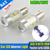 2 броя габарити BAX9S 10 LED диода с лупи, крушка, H6W-DC 12 V крушки , снимка 12 - Аксесоари и консумативи - 20574346