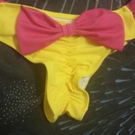 3 цвята Бански бикини Бразилки Монокини Lil Bow пандела панделка хит, снимка 2 - Бански костюми - 18219305