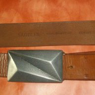Колан "Saddler" genuine bull's leather / колан естествена кожа / голям размер , снимка 5 - Колани - 14991312