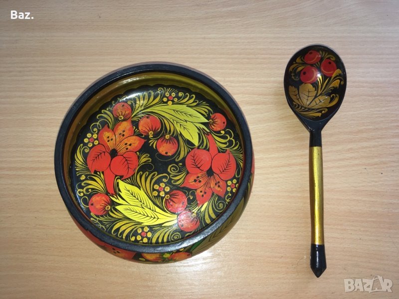 Руски прибори в стил Хохлома, снимка 1