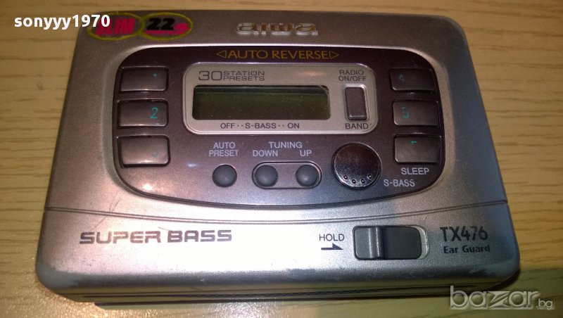 aiwa hs-tx476-stereo cassette player-внос швеицария, снимка 1