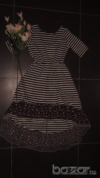 Елегантна рокля с дълъг ръкав и открит гръб, снимка 1