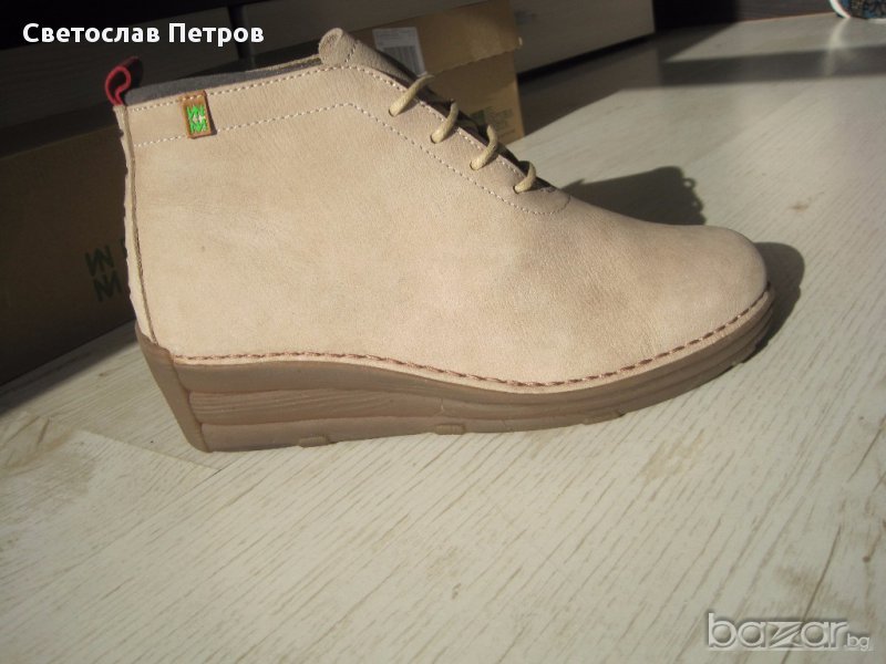 Дамски боти от естествена кожа El Naturalista. Стелка 23см, снимка 1