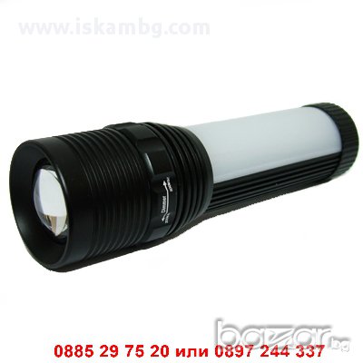 Мощен Q5 LED фенер с аварийни светлини, снимка 1