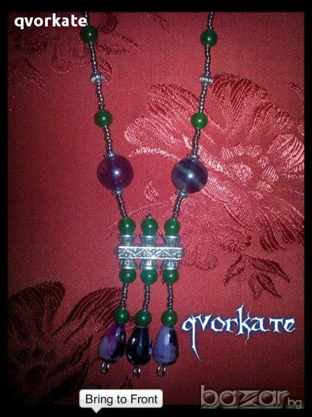 Дълго колие от жадеит, снимка 1