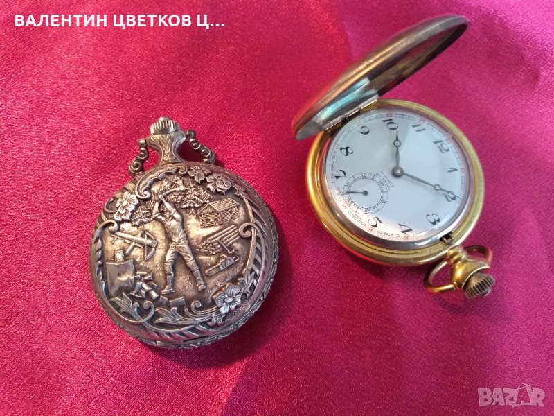 Механични джобни часовници от масивно сребро., снимка 1