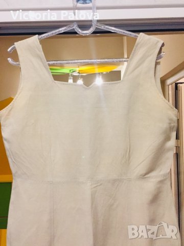 Супер рокля коприна(53%) и лен(47%), снимка 3 - Рокли - 25479897