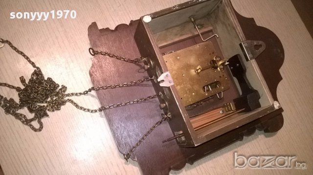 Hermle-ретро часовник-37х30х12см-внос швеицария, снимка 11 - Антикварни и старинни предмети - 17724868